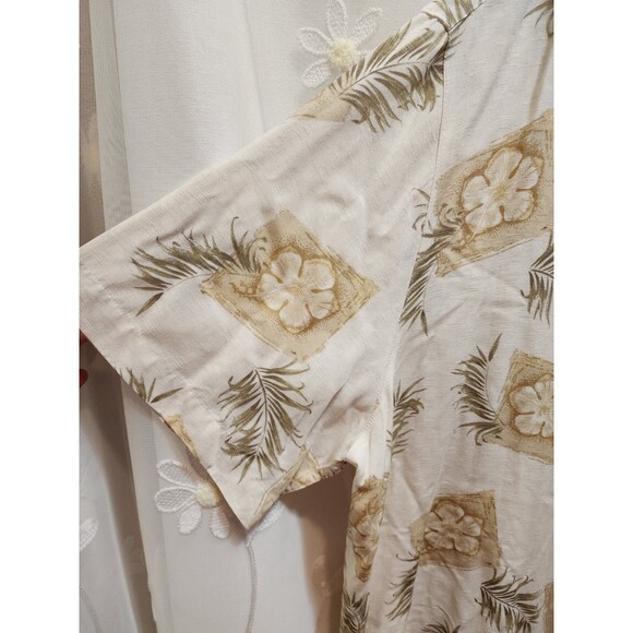 CARIBBEAN MENS XL MENS BUTTON UP SHIRT FLORAL VINTAGE Y2K TROPICAL VACATION SOFT - Picture 3 of 16